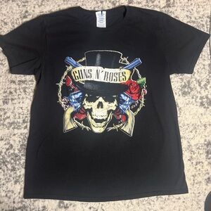 Black Graphic Guns N RosesT-Shirt